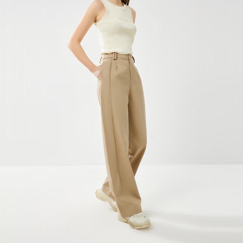 

Qiusuiyiren Women s 2025 Spring Slim Straight-Leg Pants S