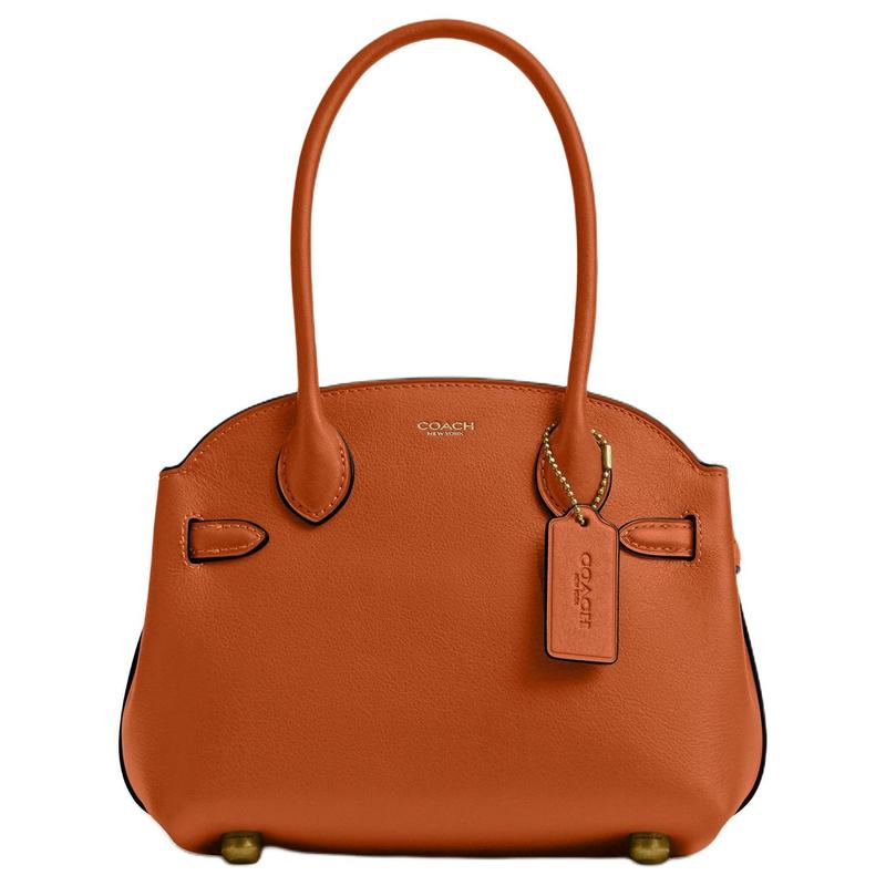 

COACH Empire Carryall 21 Gold Hardware Zipper Closure Tote Bag Tote Bag Shopping Bag Cowhide Handbag Small Women s Toffee Color золотий