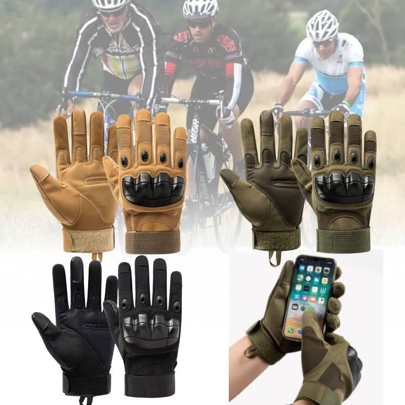 Tactical Black Half Finger Gloves For Outdoor Sports Durable Anti-slip Protection For Cycling And Fitness