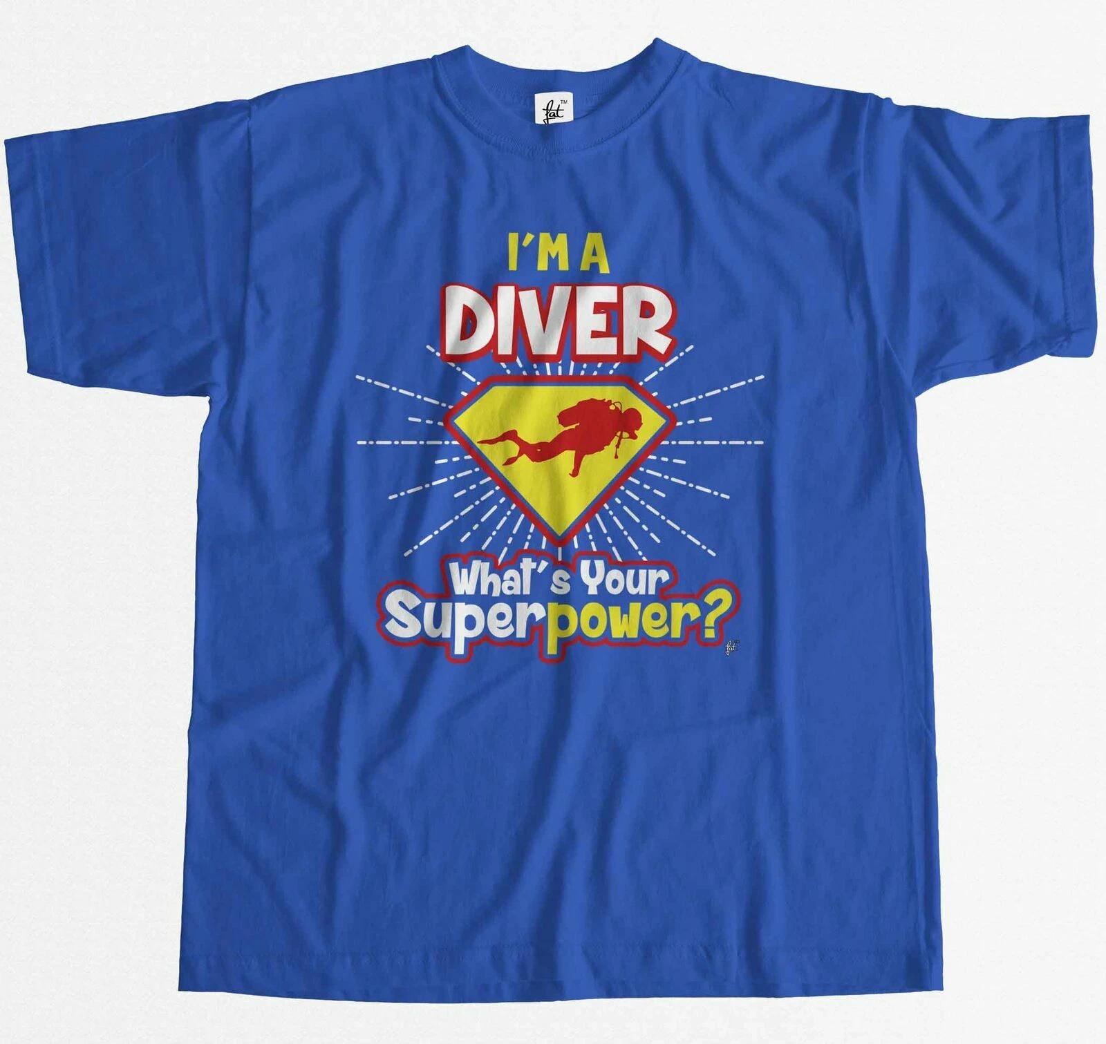 I m A Diver - What s Your Superpower? Mens T-Shirt M