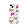 Color butterfly iphone case apple 16 cream pattern 13promax anti-drop 12 soft case 15 protective case 14