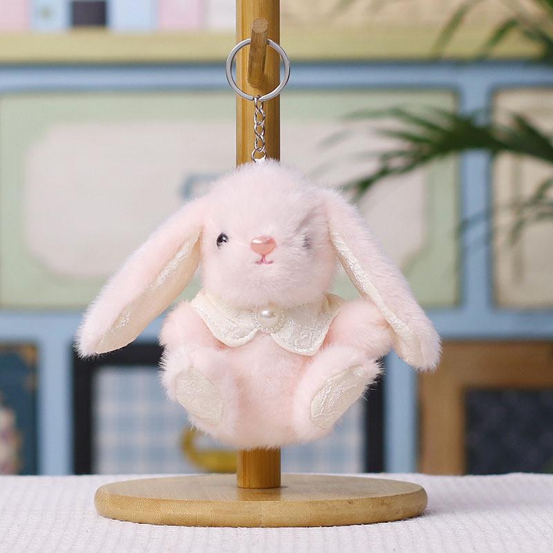 Creative Mini Bunny Plush Toy With Hanging Decor For Kids And Collectors