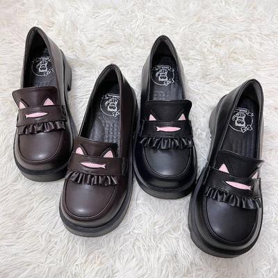 Thick Sole Heightening Round Head College Style JK Uniform Shoes Autumn New Super Soft Comfortable Student Shoes Lolita