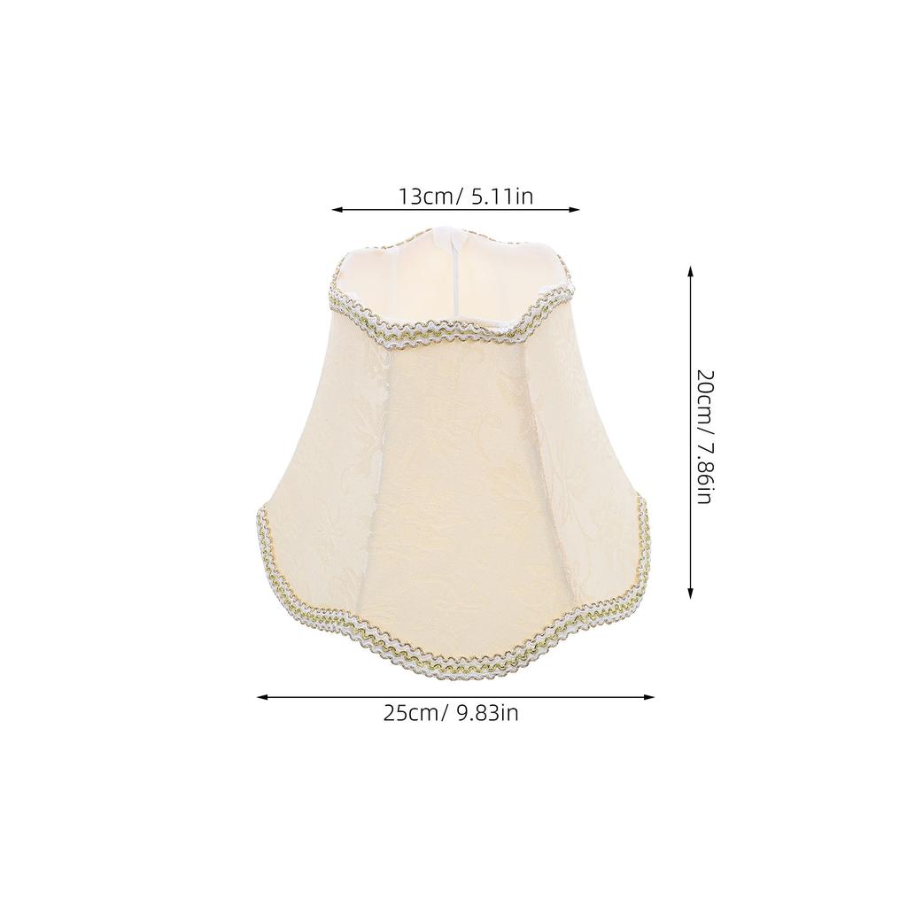 European Fabric Lampshade 5" Tops 10" Bottom 8" High Bell Shade For Wall Table Floor Lamps Living Room Bedroom Replacement