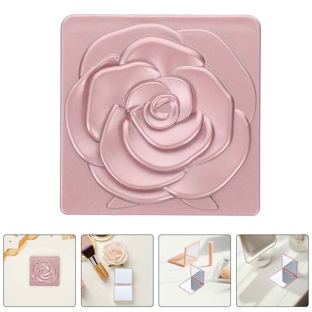 

Compact Foldable Magnifying Makeup Mirror Rose Pattern Small Portable Travel Mirror for Purse Pocket Women Girls China Mainland