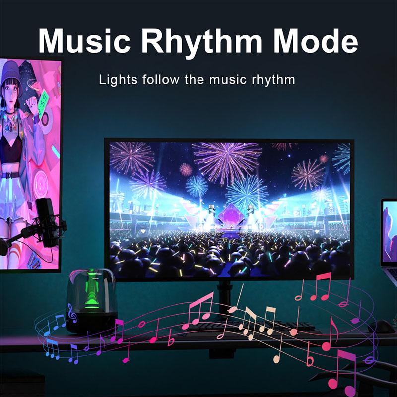 USB PC LED Strip Lights RGB Phantom Ambiance Display LED Light Bar Music Sync 24-34inch Backlight Light Strip Gaming Room Decor