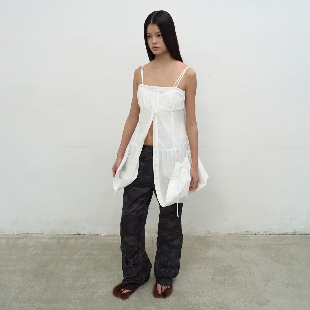 Lcdc Tm Bralette-Detail Sleeveless Dress (White)