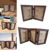 Folding Photo Frame Creative Linked Frame Hinged Photo Frame Family Photo Collage for Desk Table Living Room Hallway Home Decor