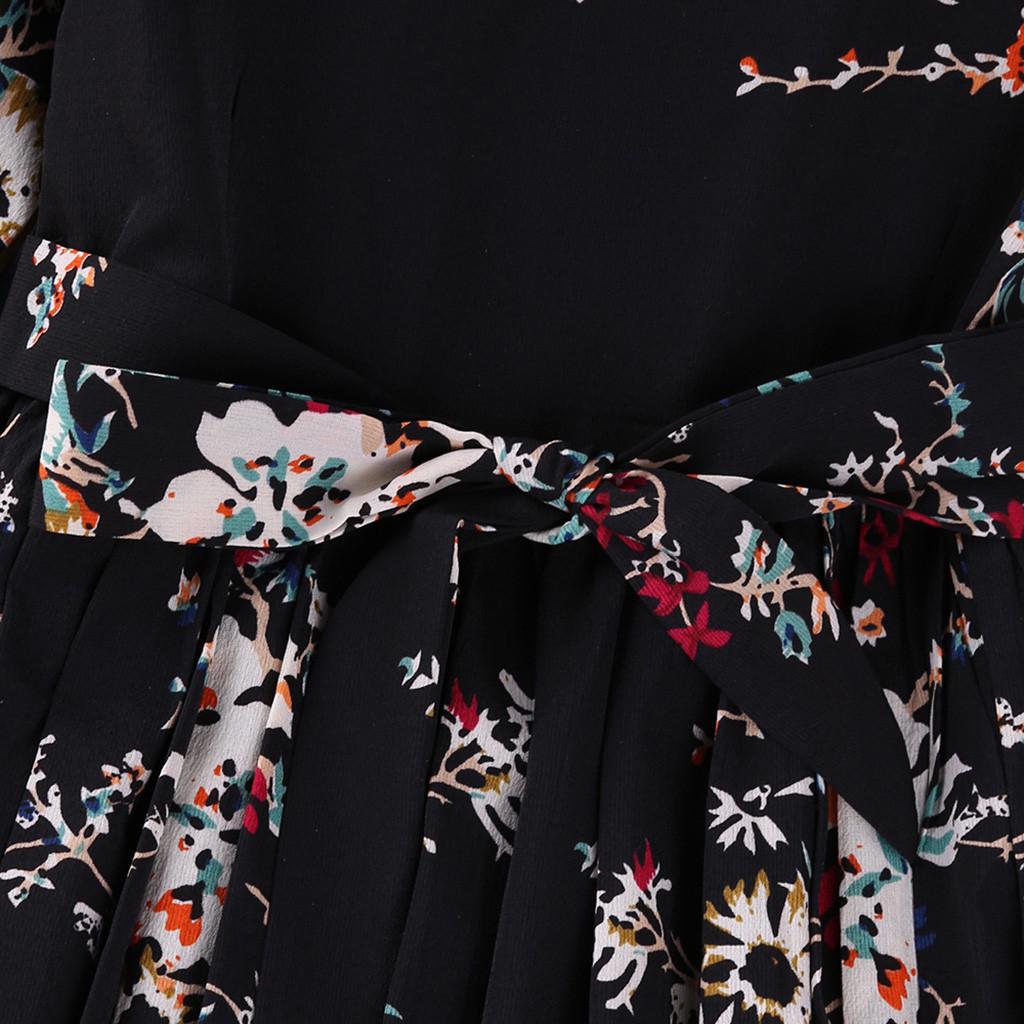 Theshy Toddler Baby Girls Long Sleeve Floral Flower Print Dress Outfits Clothes Theshy Toddler Baby Girls Long Sleeve Floral Flower Print Dress Outfits Clothes