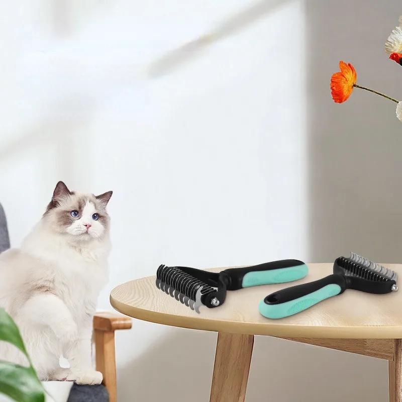 Combs Dog Hair Remover Cat Brush Grooming Tools Pet Detachable Clipper Attachment Pet Trimmer Combs Supply Furmins for Cat Dog