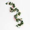 Silk Roses Artificial Vine Hanging Flowers for Wall Christmas Rattan Fake Plants Leaves Garland Outdoor Wedding Home Decoration