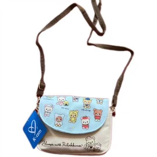 

Medieval Easy Bear Folding Crossbody Bag Storage Bag Mobile Phone Bag Cute Pendant Small Change Bag синий