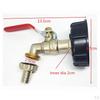 Brass Garden Water Connections Threaded IBC Tank Adapter