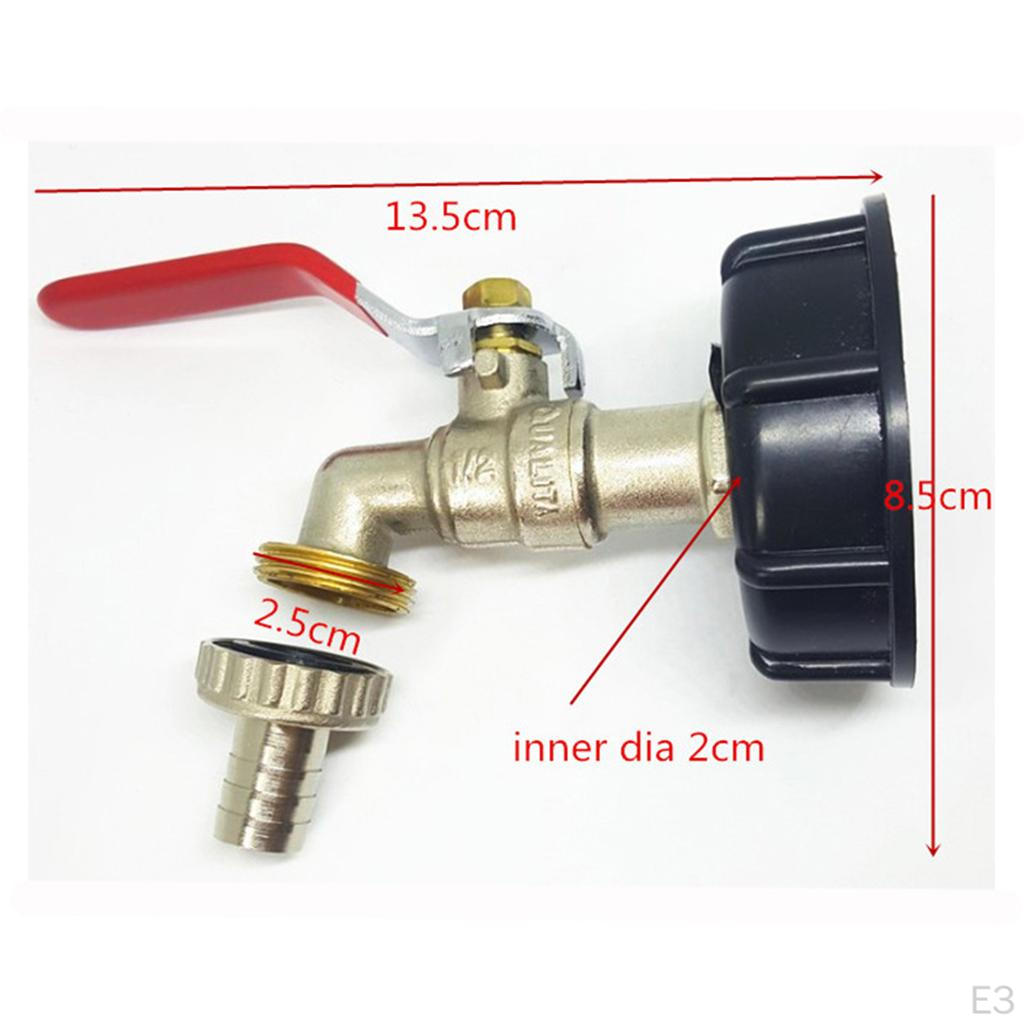 Brass Garden Water Connections Threaded IBC Tank Adapter