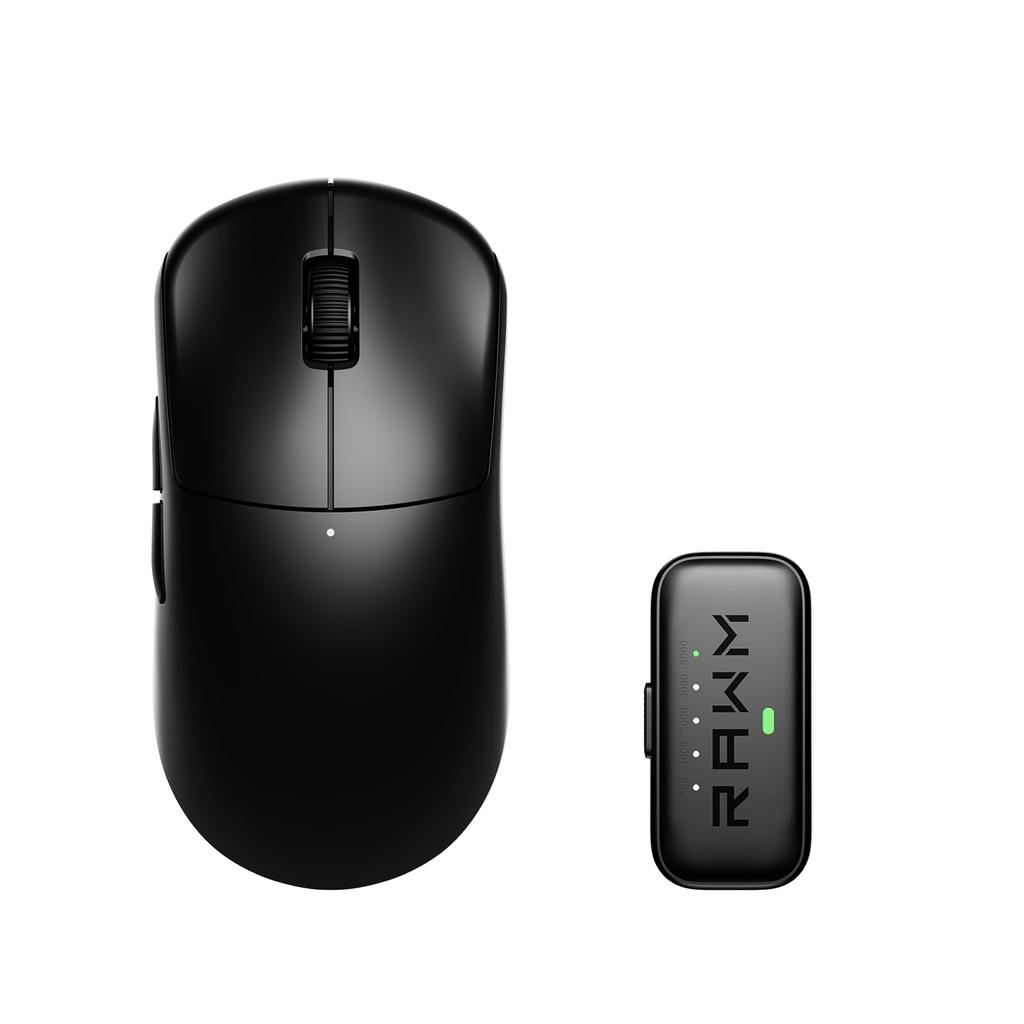 Leviathan V4 Black Wireless Gaming Polling Large Mouse Authorized Japanese Distributor Mouse, Ultralight, PixArt, 8,000Hz Rate, Feet, Warranty.