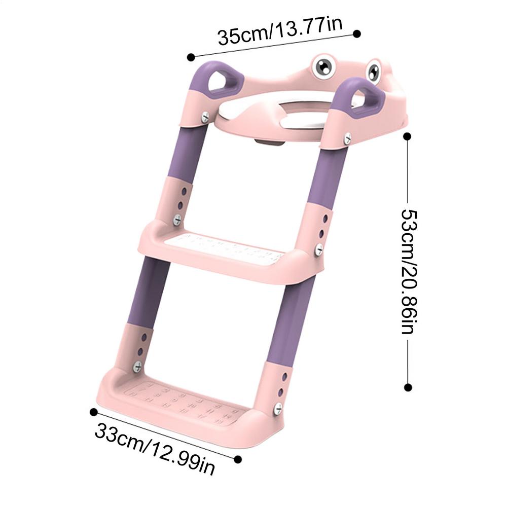 

New Stepped Children s Toilet Foldable Foot Stool Multi-functional Toilet Boy Girl Baby Toilet Training Potty Ladder Adjustable рожевий