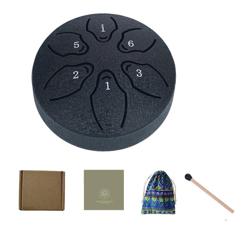 Mini 3-Inch Steel Tongue Drum for Beginners - Children's Percussion Instrument