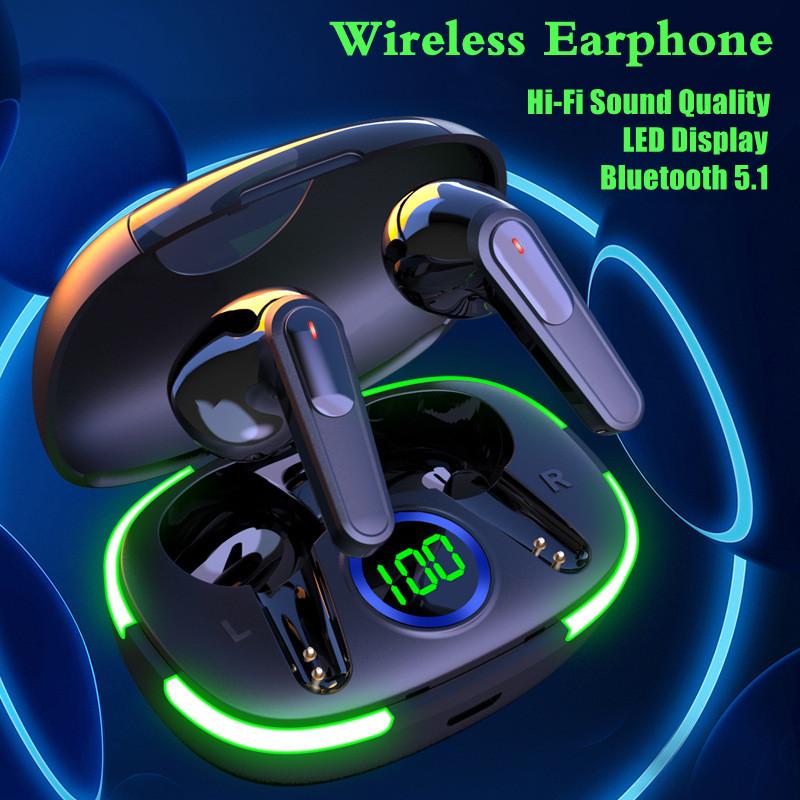 

Pro80 TWS беспроводные наушники Bluetooth 5.1 Fone наушники спортивная гарнитура сенсорное управление наушники с микрофоном для смартфонов чёрный