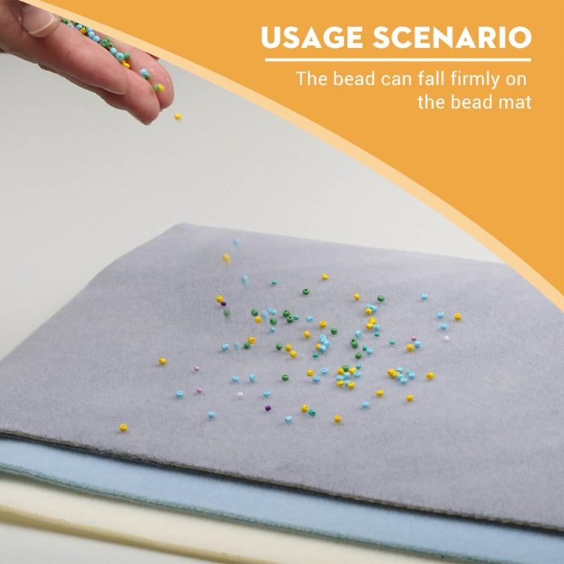 3Pcs/set Sponge Bead Mats for Beading Art Accessories and Tools Soft Sponge Hand Cushion Bead Pad Non-Slip Soft Mat
