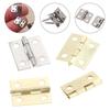 50pcs Furniture Cabinet Invisible Case Hinge Gift Box Frame Mini Angle Hinges Jewelry Case Support