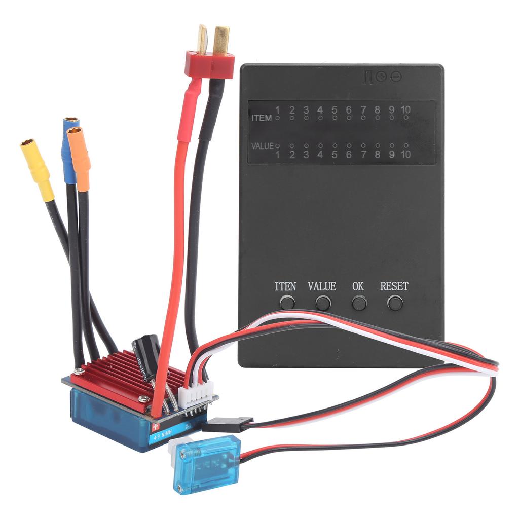 25A Brushless ESC Programming Card Electric Speed Control Set Fit for 114 116 RC Car