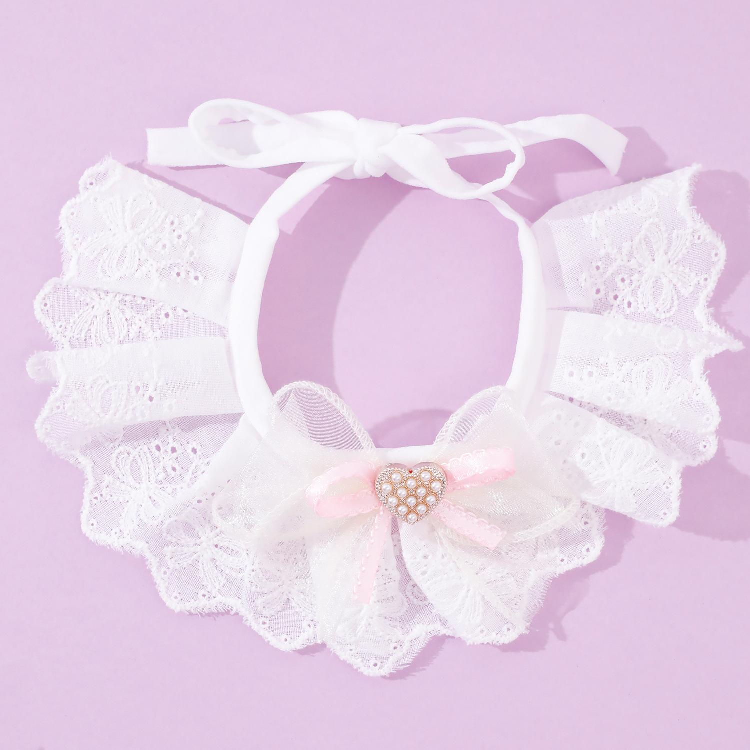 

Котенок Слюнявчик Сумка Хлопок Бант Кружево Питомец Шарф Собачий Шарф Аксессуары Летний Кошачий Галстук average size