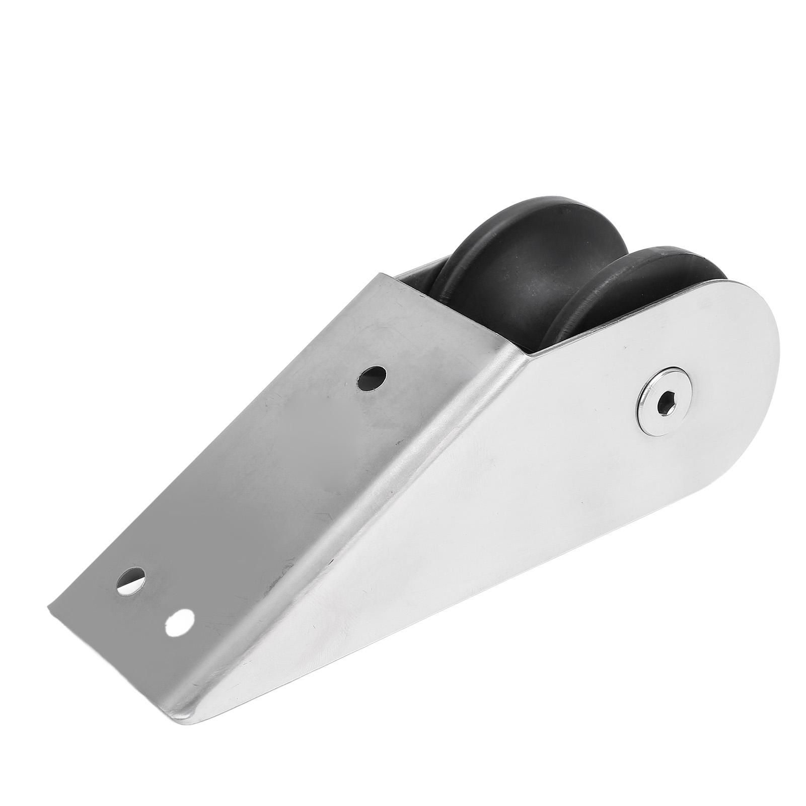 

Stainless Steel Bow Roller 6.1x2.17in Scratch Resistant Docking Bow Roller Fixed Bracket Universal for Boat Yacht