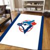 Čtvercový koberec s flanelovým vzorem Toronto Blue Jays, Kusový koberec, Koberec pro obývací pokoj, ložnici, pohovku, hernu, Protiskluzová podložka