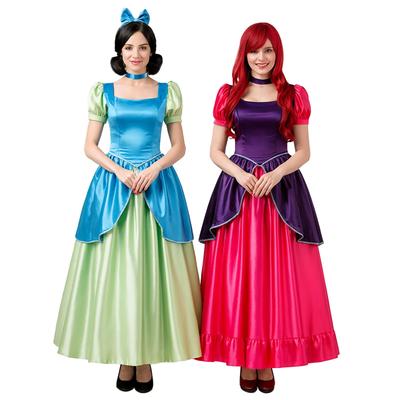 Milky Time Halloweenský Cosplay Šaty Popelky, Drizelly, Anastasie a Lady Tremaine pro Ženy (Anastasia, Velikost M)
