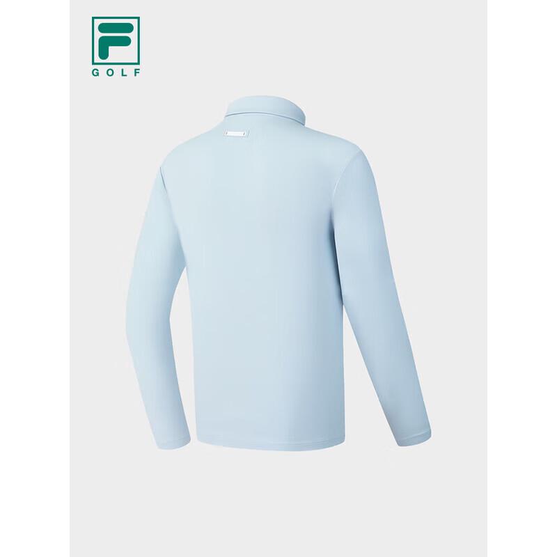 FILA Men's Long Sleeve Knit Golf Polo Shirt