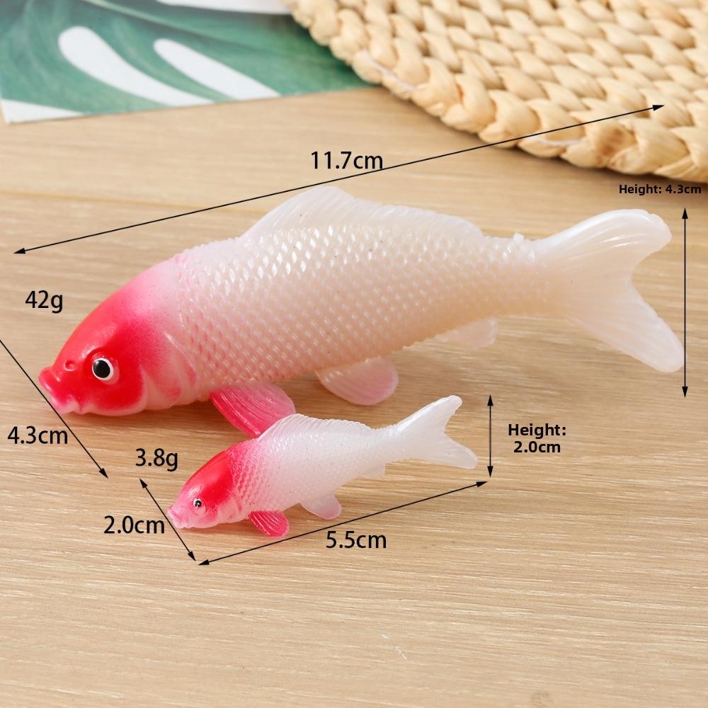 Lifelike Appearance Artificial Koi Fish Realistic Texture Goldfish Model  Aquarium Decoration