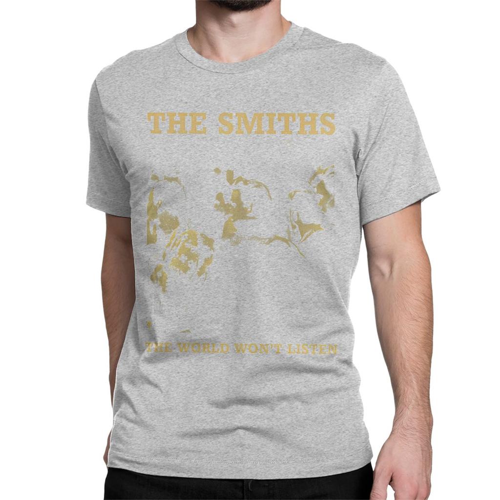 Casual Vintage The Smiths T-Shirts Men Women's Crew Neck Pure Cotton T Shirts Indie Punk Rock Band Tee Shirt New Arrival Tops