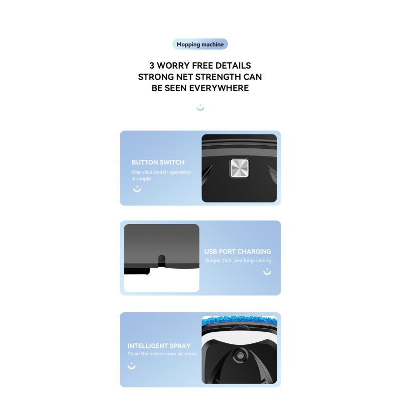 Robot Vacuum Cleaner Robotic Sweepers Smart Household Wet And Dry Vacuuming And Mopping Robot Cleaner Robot Vacuum