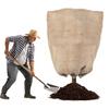 Burlap Winter Plant Cover Freeze Protection Plant Bag with Drawstring Reusable Frost Blanket Tree Protector for Garden Bushes Small Trees