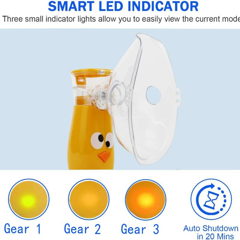 Rechargeable Handheld Asthma Ultrasound Atomizer Medical Ultrasonic Portable Nebulizdor Inhaler Mesh Nebulizer Machine for Kids