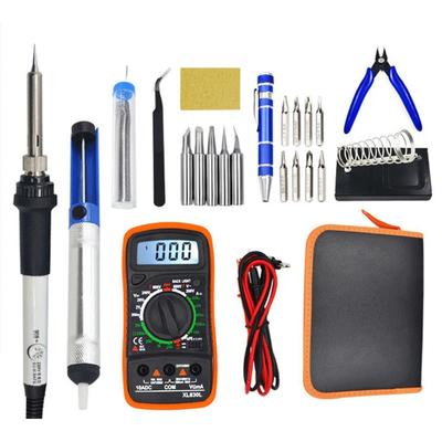 80W Welding Tool Kits 110V 220V 80W Soldering Iron Kit With Multimeter Welding Iron Tool Kit for Home DIY Use