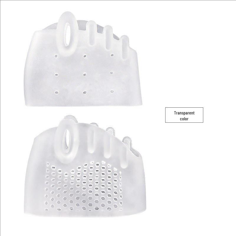Five-Hole Honeycomb Forefoot Pad: Women's Toe Separator and Shock Absorbing Hallux Valgus Bunion Toe Sleeve.