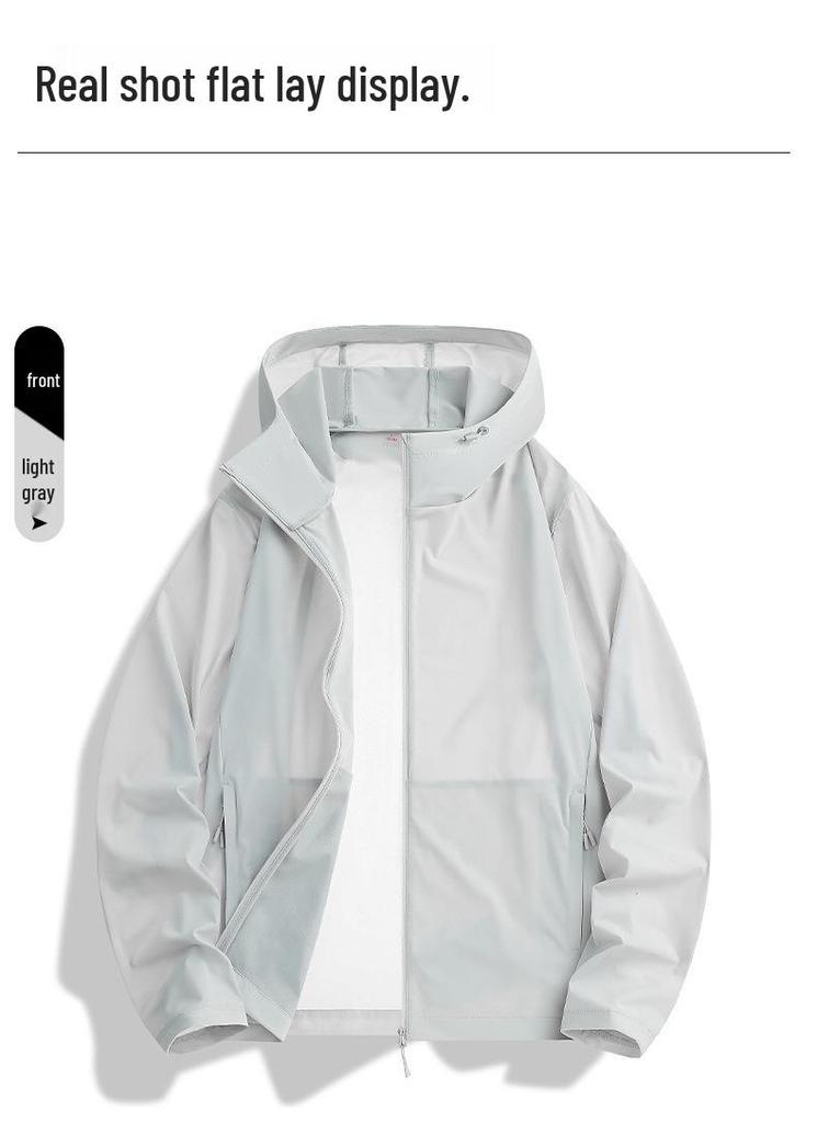 Unisex UV-Blocking Spring/Summer Lightweight Breathable Sun Protection Jacket