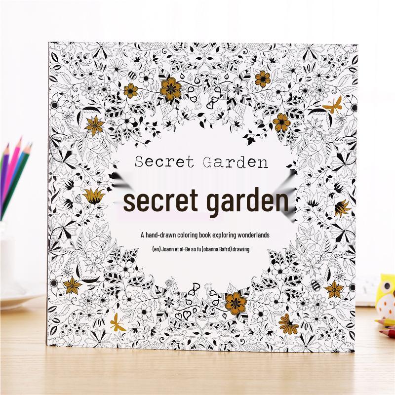 Geheimer Garten Mal- und Kritzelbuch für Erwachsene: Stressabbau & Kunsttherapie für Schüler & Kinder