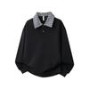 Plaid Patchwork Lapel Hoodie - Unisex, Youthful & Versatile, Academy Style