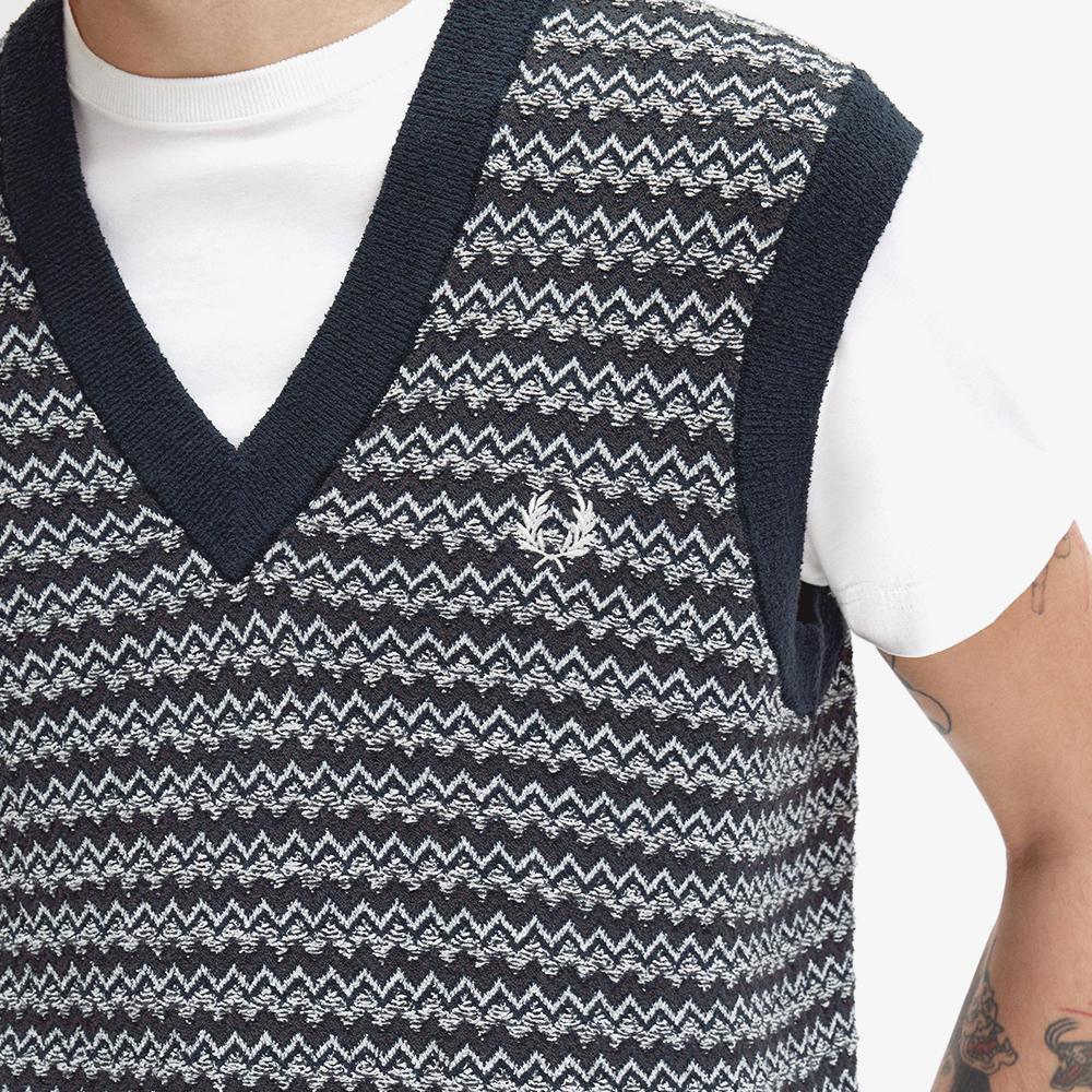 Fred Perry [Sharp] Boucle Jacquard Vest (608) Afpm2438551-608