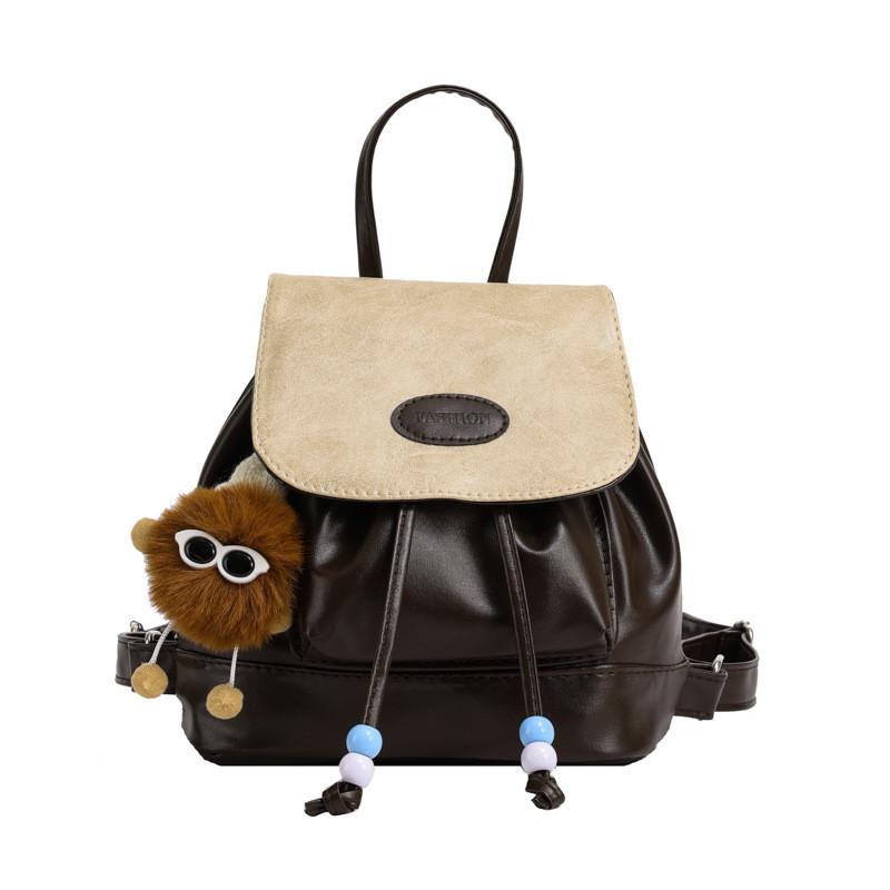 Retro Adorable Jeans Student Mini Backpack Pu Casual For School