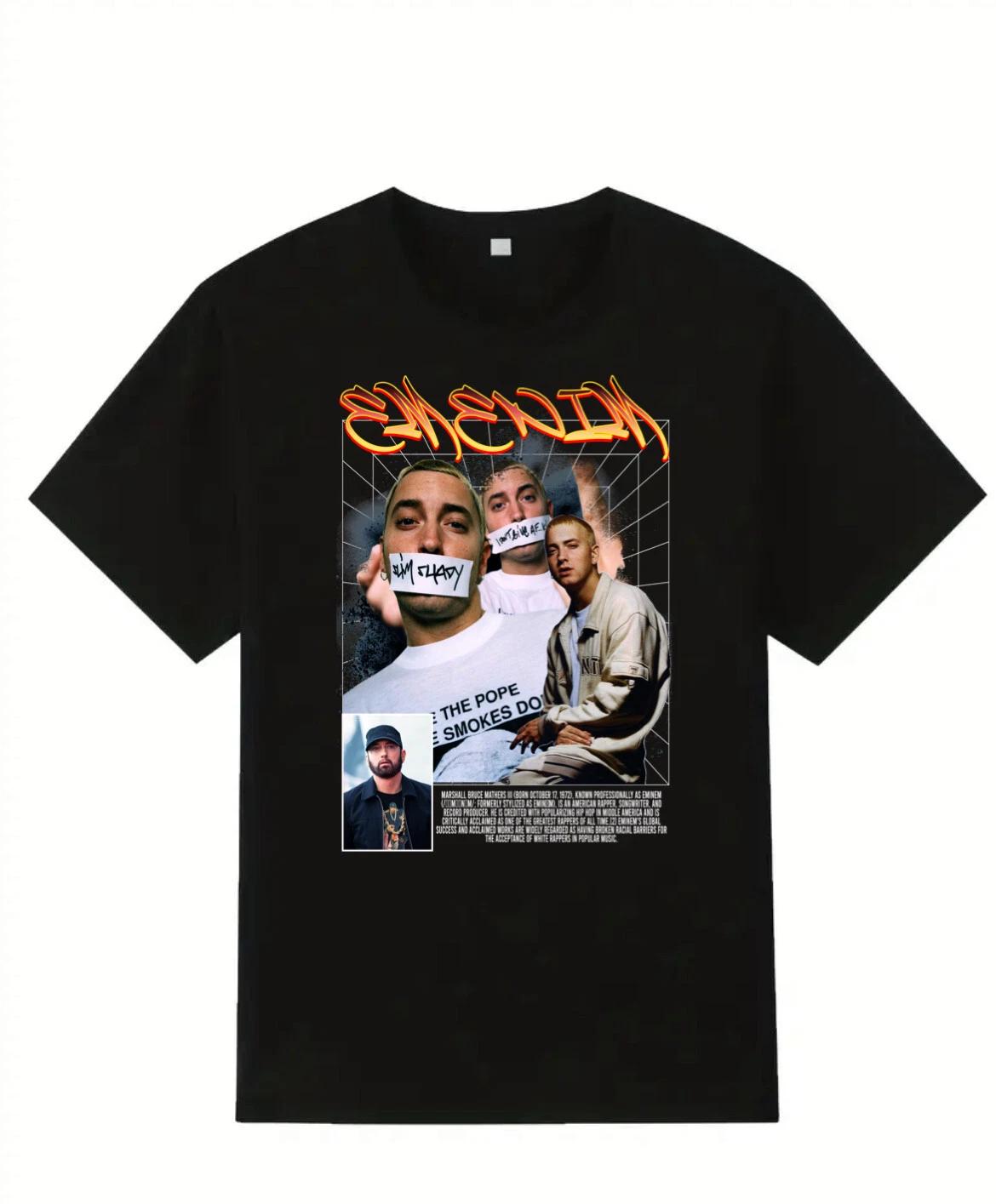 Eminem Celebrity T-shirt Men’s Women Bkack XL