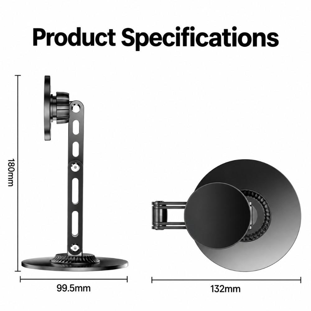 Rotatable Magnetic Desktop Phone Stand Adjustable Desk Phone Mount Foldable Phone Holder
