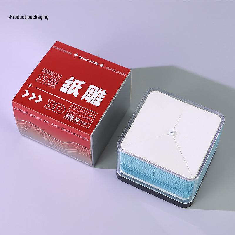 Eco-Friendly 2026 Earth Day 3D Paper Carving Calendar & Creative Desktop Ornament Sticky Note Pad