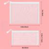 6/12 PCS See-Through Mesh Zipper Pouch Durable Nylon Mini Bag for Travel Makeup Cables Purse Organizer Insert for Toiletries
