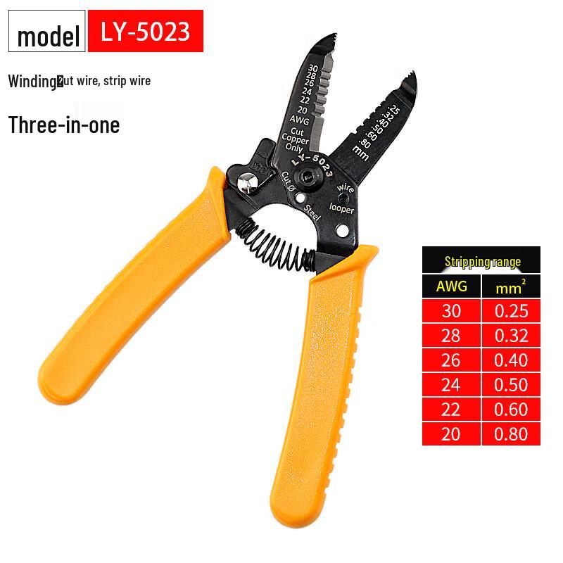 OPT Multi-function Wire Stripping Pliers 0.25-0.8 mm²