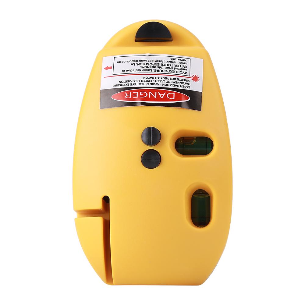 2 Lines Vertical Horizontal Line Infrared Laser Level Right Angle Measuring Tool Yellow
