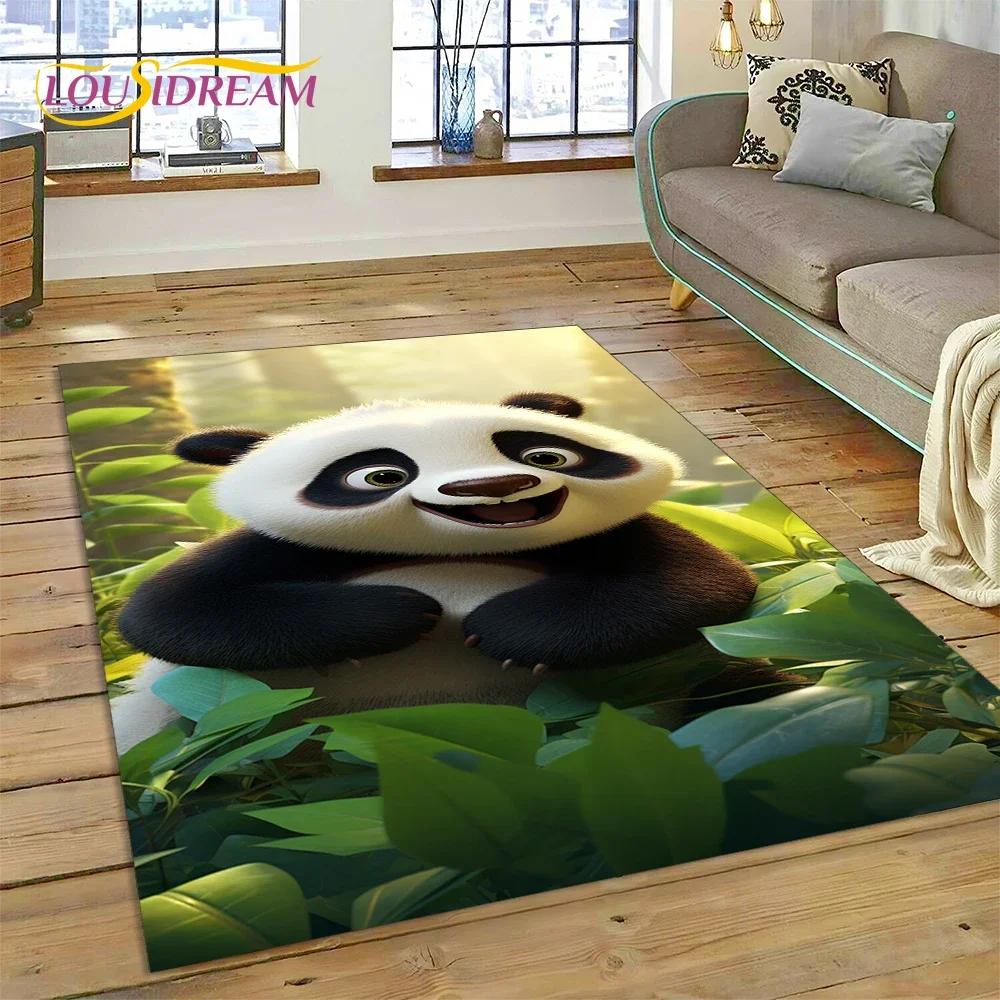 Cartoon Cute Panda Dream Animal 3D kobercový koberec do ložnice Obývací pokoj Domácí dekorace na pohovku, dětská hra Velká dekorační podložka na podlahu