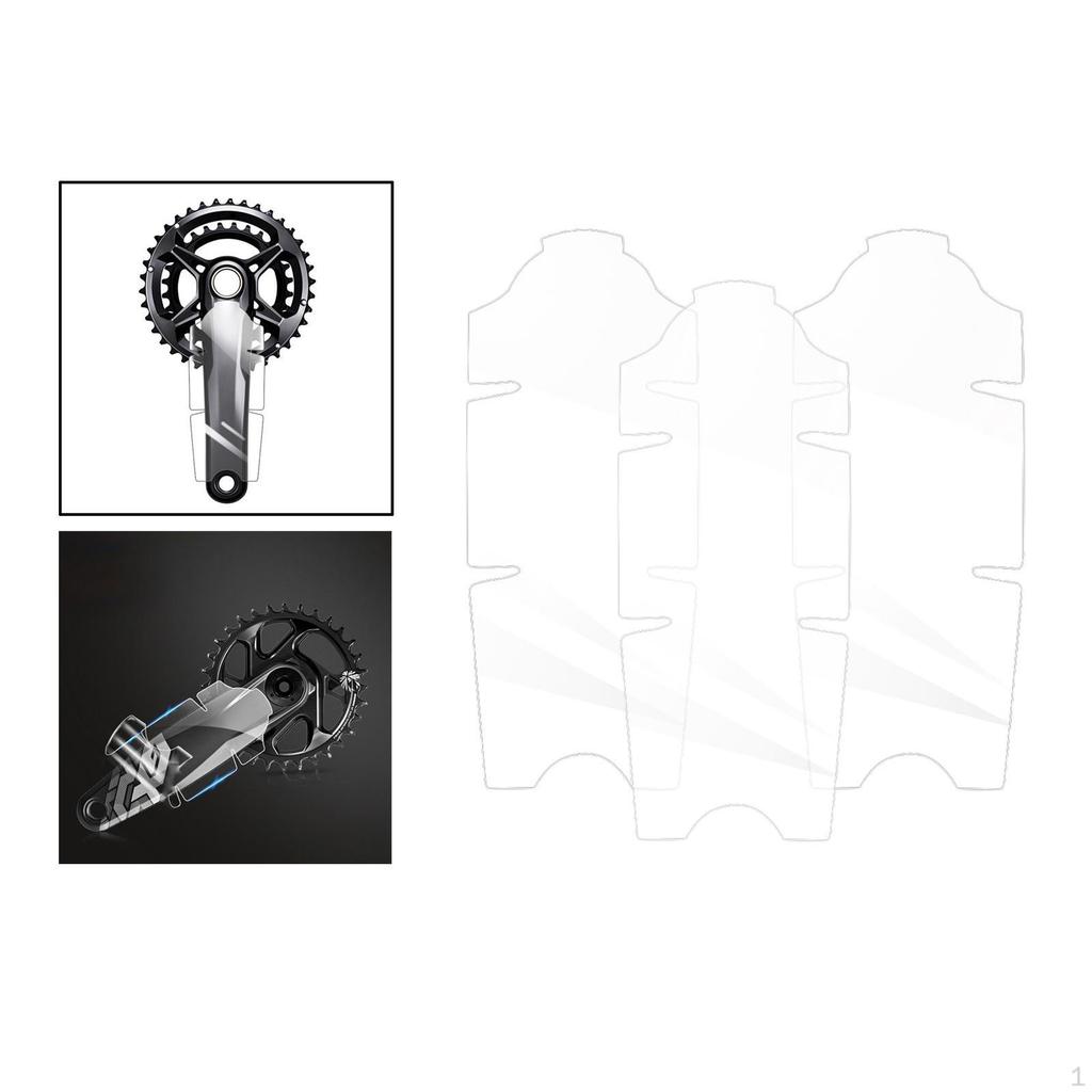 3pcs / Pack Transparent Crank Cover Protective for